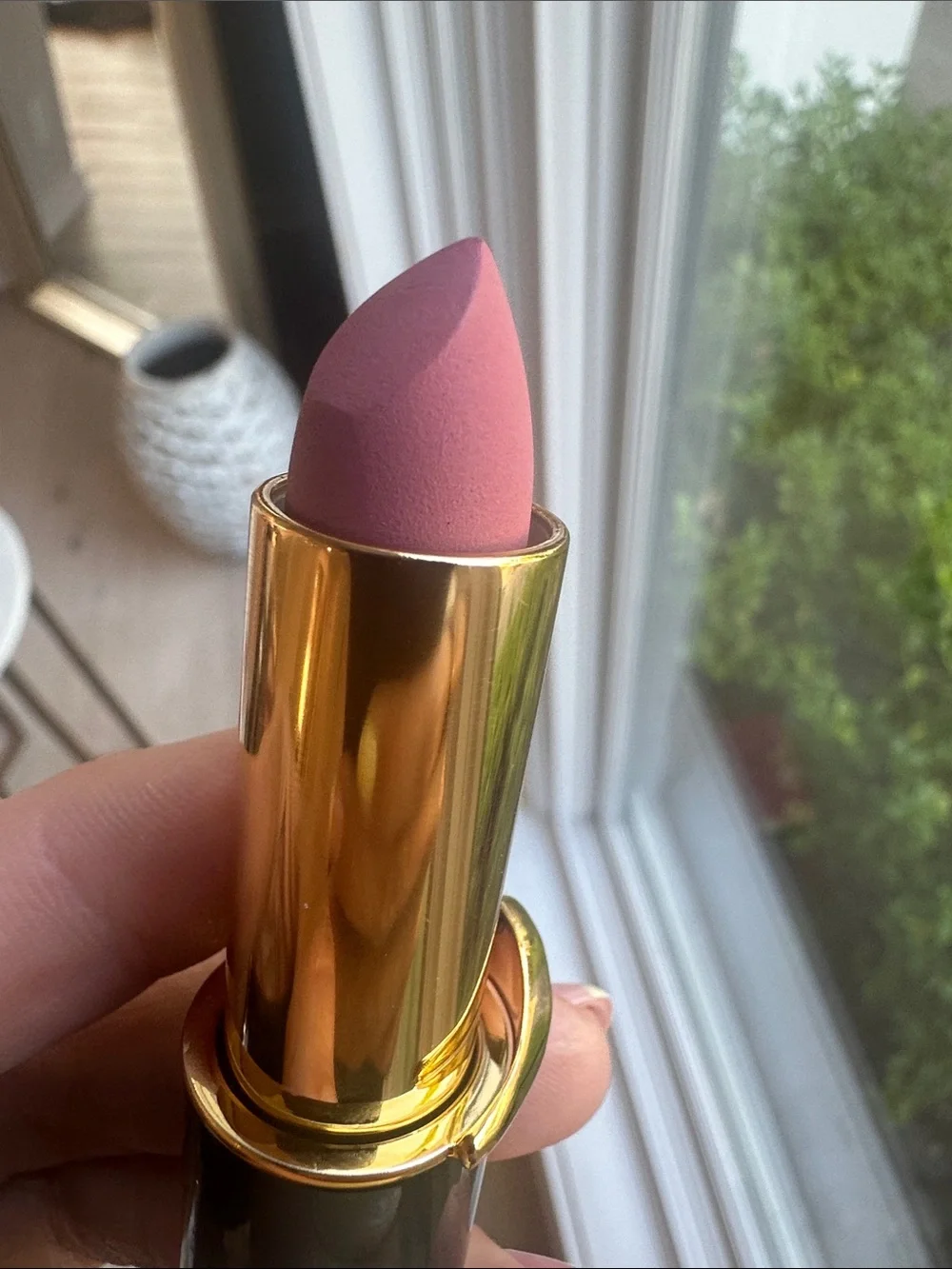 Pat McGrath Black & Gold Lipstick with Pink Illustrated Sleeve